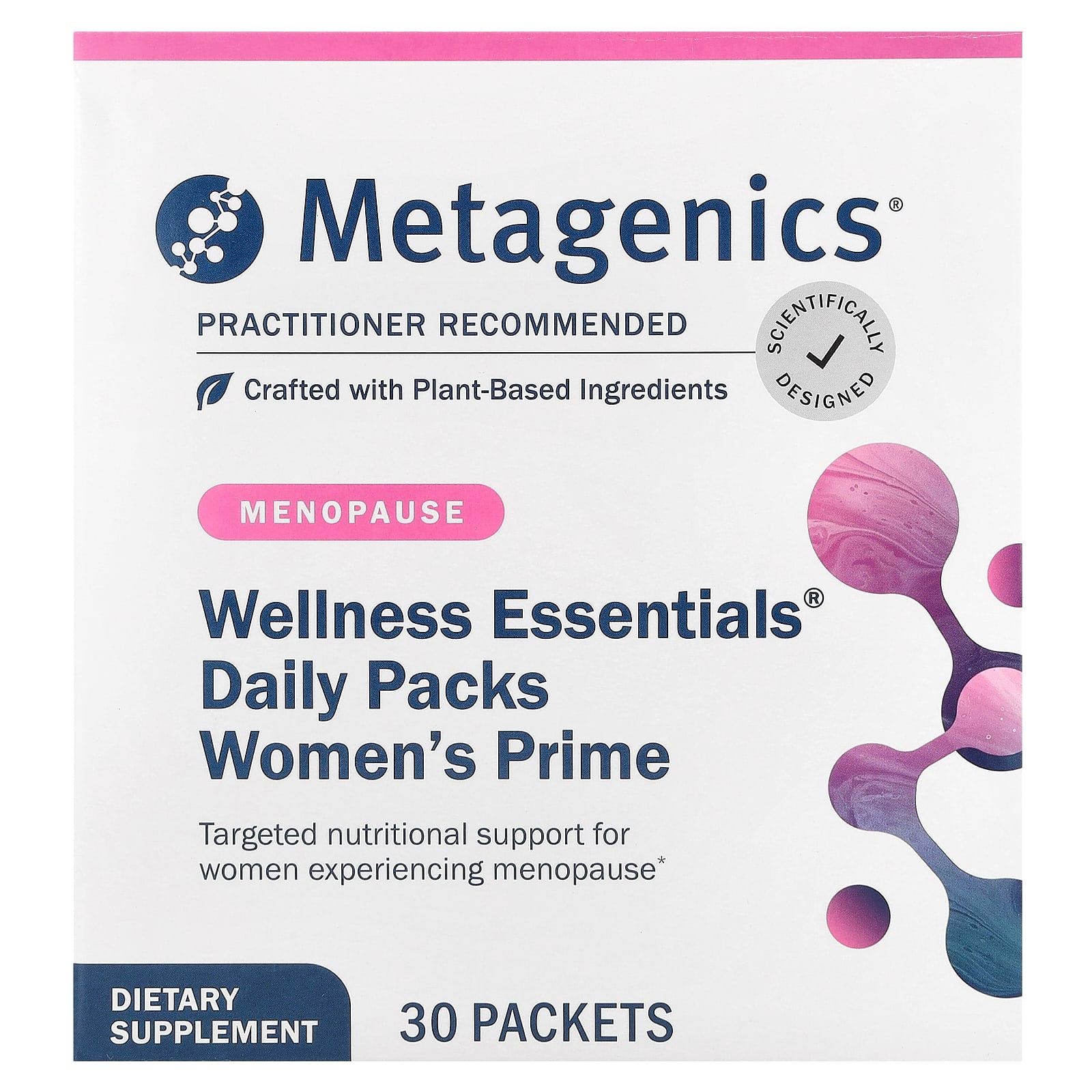 Metagenics, Wellness Essentials® Women's Prime Daily Packs, 30 pks UPC 755571929563 | HiLife Vitamins